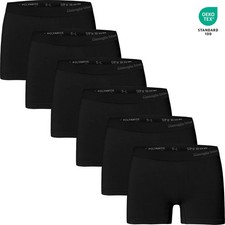 6  Damen Boxershorts Pants Slips Panty Hipster Unterwäsche schwarz 3007 Seamless