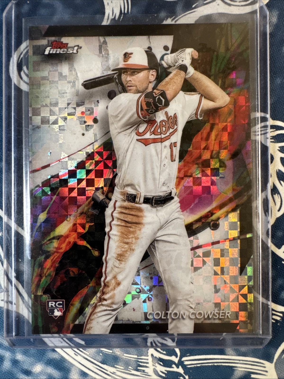 Colton Cowser 2024 Topps Finest #79 Checkerboard Refractor Rookie Card RC