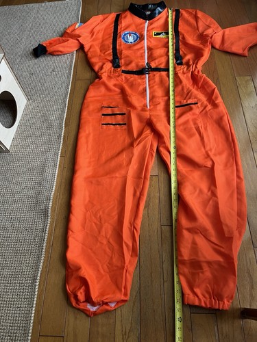 Astronaut Costume Adult Size XXL Orange Uniform Cosplay G9 - Picture 9 of 10