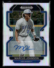 Marcus Johnson 2022 Prizm Draft Picks Silver Prizm Auto