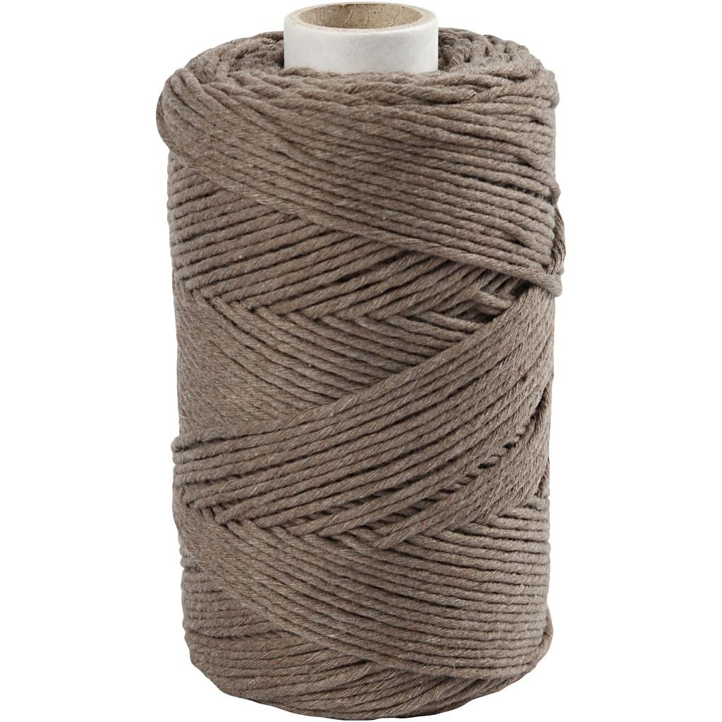 Macrame Cord Light Brown 198m by Creativ Company - New