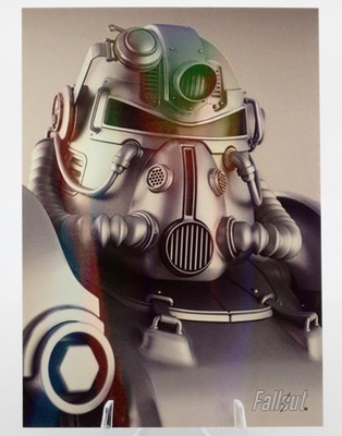 2019 Fallout Series 2 T-51 Close Up Holo Vault Tec #005