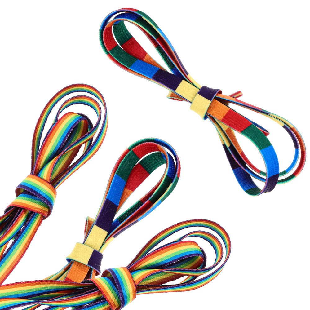 APL 4 paia di lacci arcobaleno lacci per scarpe sportive per scarpe da ginnastica