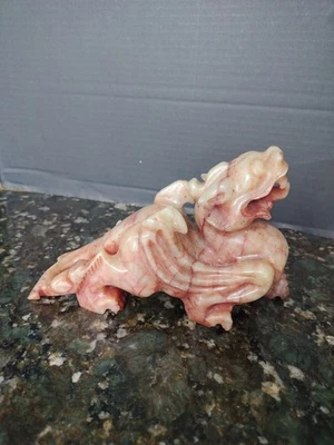 ♥中国　石彫　彫刻作品　２．５ｋｇ　獣　達磨　石製　骨董　古玩 Tiger 寿山石主中国风雕像、雕像| eBay