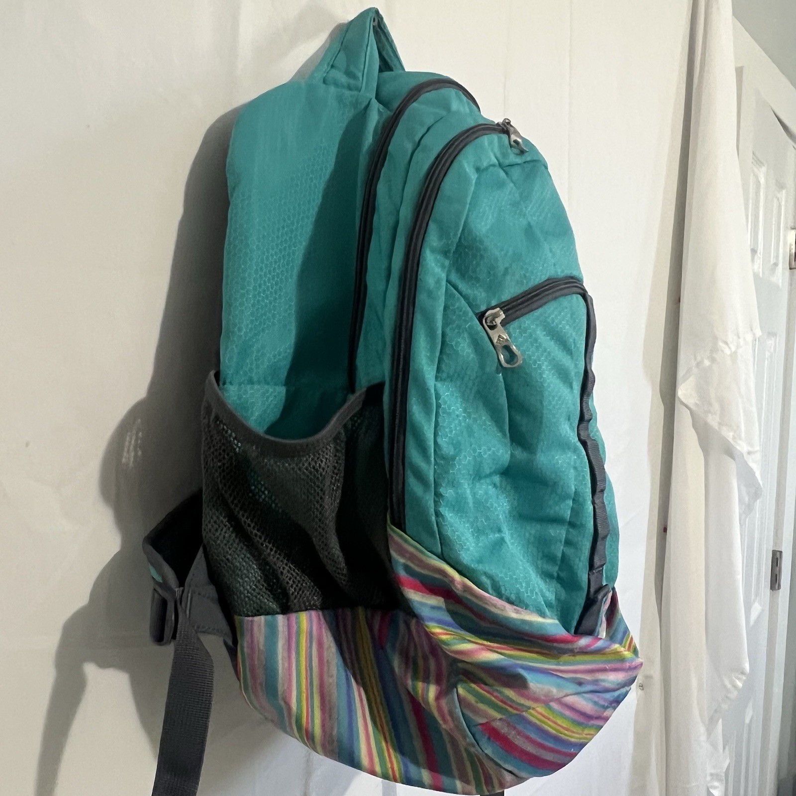 Turquoise Multi Colored Adidas Extra Large Back P… - image 3