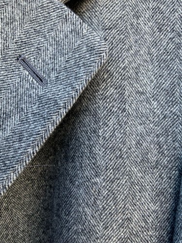 Aquascutum Vintage Buttoned Grey Tweed Wool Coat RRP£850 - Picture 1 of 11