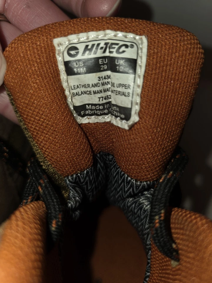 Hi-Tec туристические ботинки ребенка ясельного возраста размер 11 коричневый Suade водонепроницаемый 31436 - Изображение 4 из 4