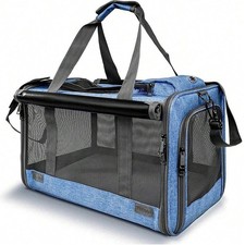 Pet Carrier for Large Medium Cats Dogs Soft-Sided Travel Bag 20 Lbs Capacity