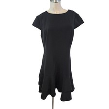 Eliza J Size 14 Black Day to Night Dress Bottom Ruffle