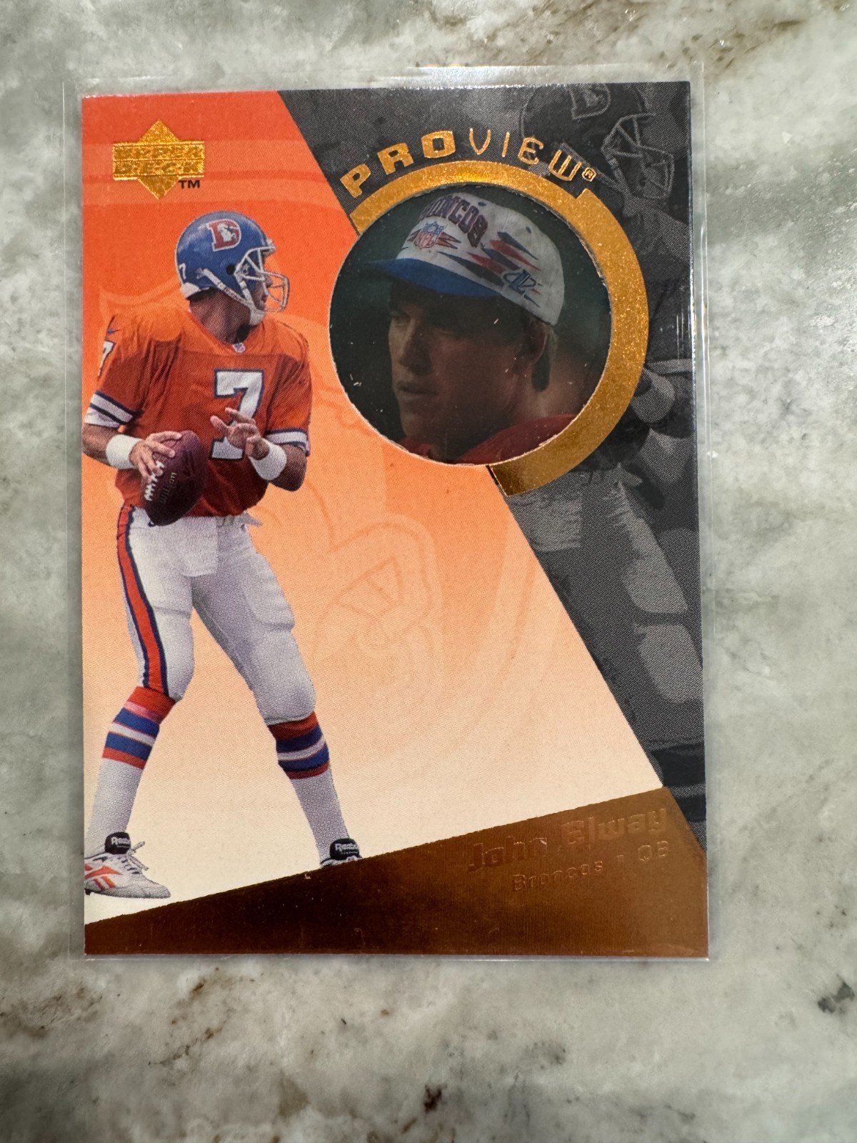John Elway 1997 Upper Deck Pro View Insert #PV7  Denver Broncos