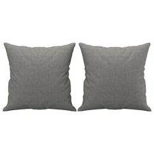 2 Pack of Throw Pillows 15.7x15.7 in - Dark Grey, Light Grey, Cream, Black vidaX