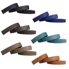 Full-grain genuine cowhide belt without buckle, replacement belt, 38 mm wide.