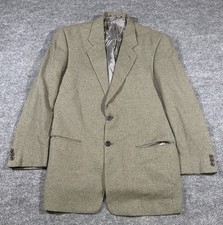 Armani Collezioni Mens Beige Blazer 40R Wool Blend Made In Italy Neiman Marcus