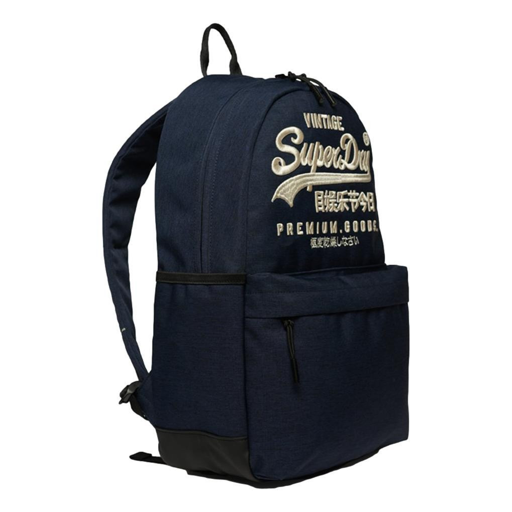 Superdry Unisex Heritage Montana Backpack - Eclipse Navy Marl