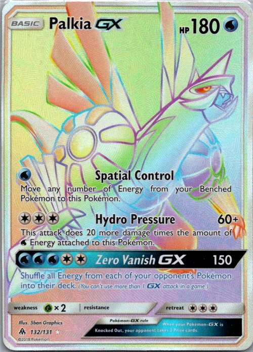 Palkia GX (Secret) Secret Rare SM - Forbidden Light 132/131 NM