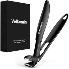 Toenail Clippers for Seniors, Long Handled Curved Head Nail Large, Black