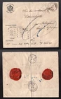 AUSTRIA Jägerndorf Czechia 1892 Prepaid Money Letter Cover; Wax Seals