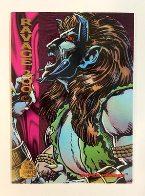 Marvel Universe 1994 Trading Card # 182 Ravage 2099 Paul-Phillip Beast-Man Hero