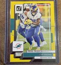 2022 Panini Donruss - Sony Michel #16 Press Proof Yellow