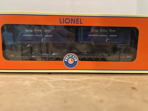 Coche plano Lionel con placa de níquel TOFC de carretera con remolques de 20’ #202600 | Condition: New