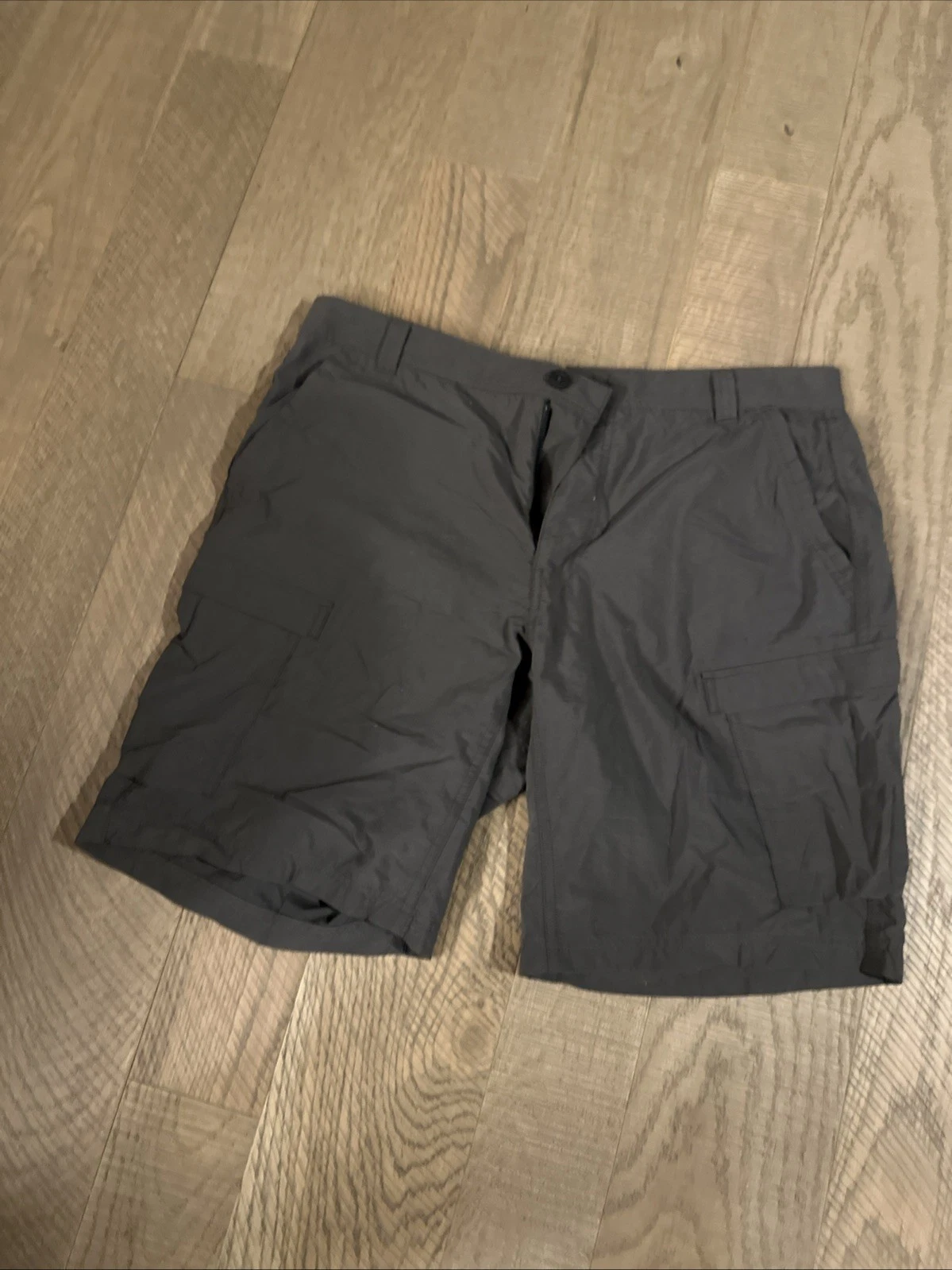 REI Coop Outdoors Cargo Shorts Gray Fishing Nylon Camping Mens Size 36