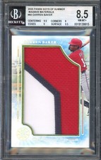 2025 Boys Of Summer Darren Baker Massive Materials #MM-DB /10 BGS 8.5