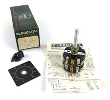 Clarostat CIL-8 Potentiometer Audio Level Control 8 Ohm - New Old Stock