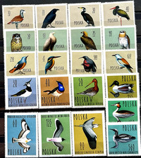 Poland. 1960,1964  Birds   2 Complete Sets. MLH. SCV$26.50