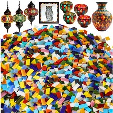 Colorful Stained Glass Mosaic Pieces Bulk