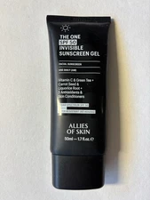 Allies of Skin The One SPF 50 Invisible Sunscreen Gel 50 ml 1.7 fl. oz. NWOB