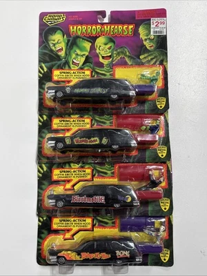 Road Champs Horror Hearse Diecast/Plastic 1996 - Sealed Set of 4 - Image 1 of 4