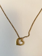 Goldkette Figaro mit Gold Herz in 333GG