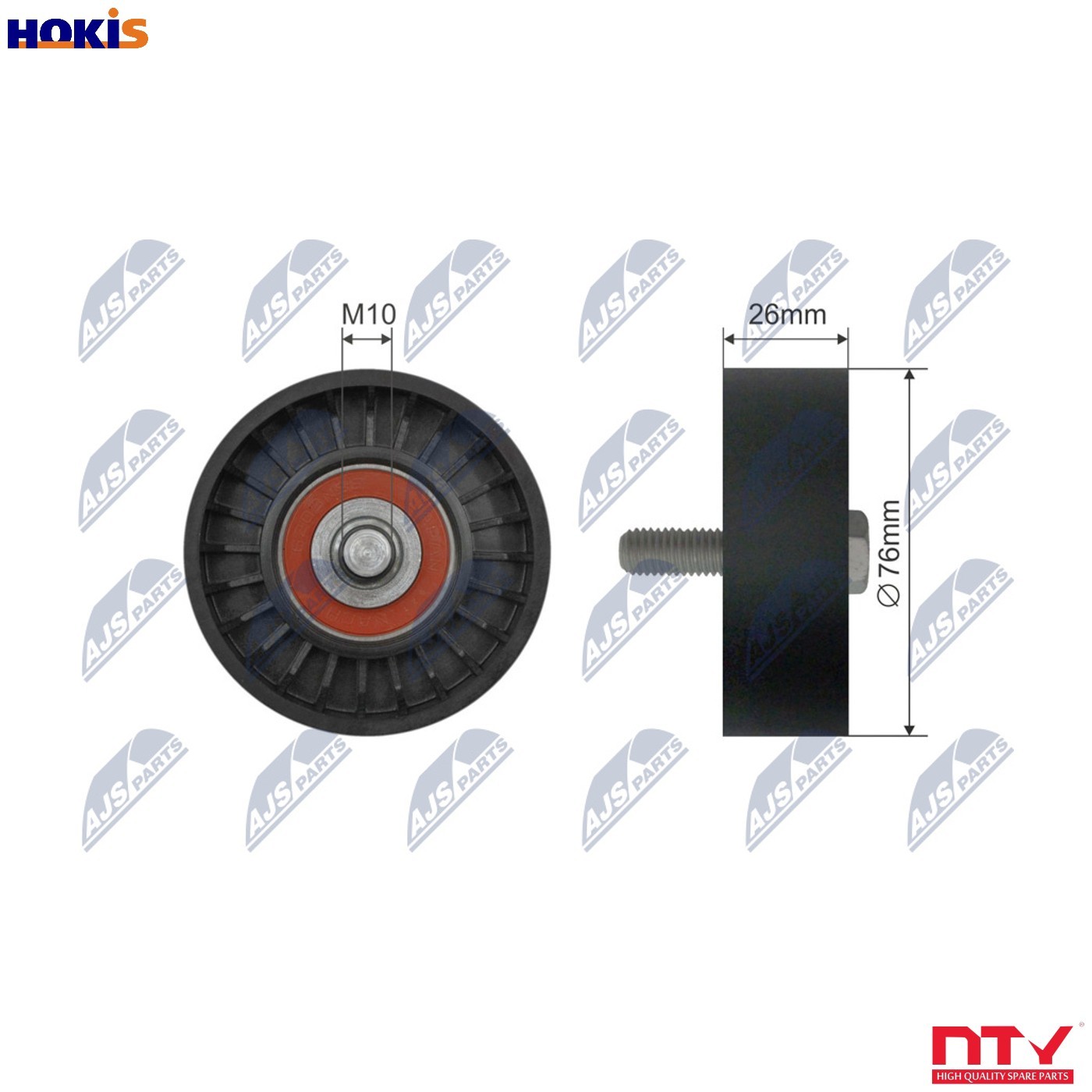 Belt idler pulley RNK-AU-046 NTY for SKODA VW SEAT - Image 11