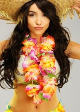 Tropical Hawaiian Flower Garland