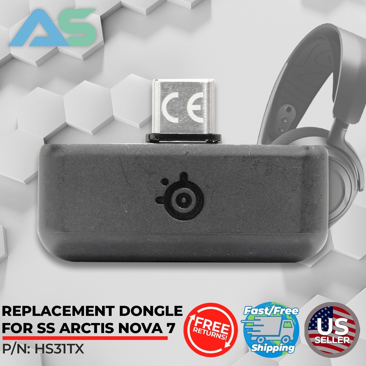 Genuine SteelSeries USB Type C Dongle MPN: HS31TX for SteelSeries
