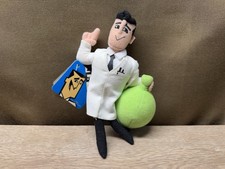 Rare Vintage 2001 Cartoon Network Powerpuff Girls Professor Utonium Plush Doll