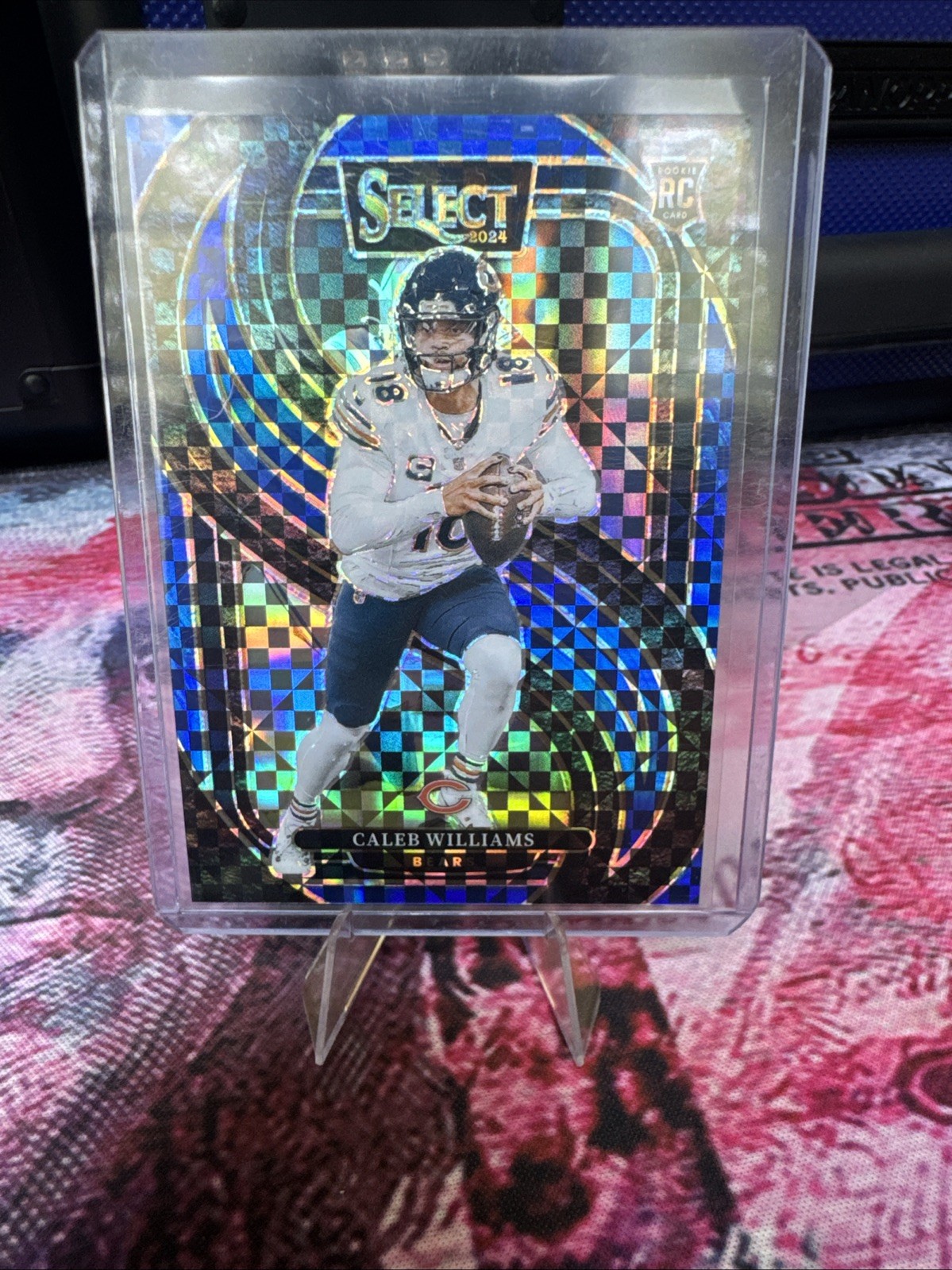 Caleb Williams 2024 Panini Select RC Blue /175 Premier Level Rookie #114 Bears