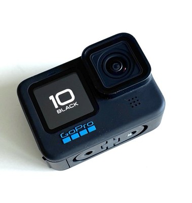 GoPro HERO 10 Black Action Camcorder Black CHD HX-101 Excellent Condition