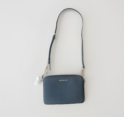 Michael Kors Black Leather Crossbody Bag