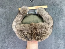 Mad Bomber Trapper Hat Large Rabbit Fur Winter Aviator Cap