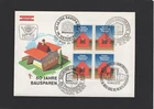 Österreich  1 st.  FDC  4-fach  Kombinationen 50 Jahre Bausparen  31. 10.  1975