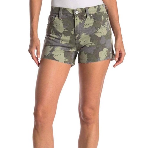 HUDSON Gracie Camo Cutoff Denim Shorts 