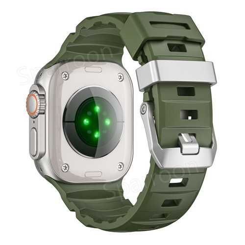 Durable Trail Loop Rugged Silicone Strap for Apple Watch Ultra 2 Band 45/46/49mm - Zdjęcie 60 z 73