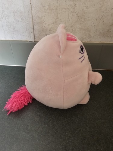 Animal Adventure Plush Pink Cat Round Squishy Embroidered Eyes 8" - Bild 4 von 10