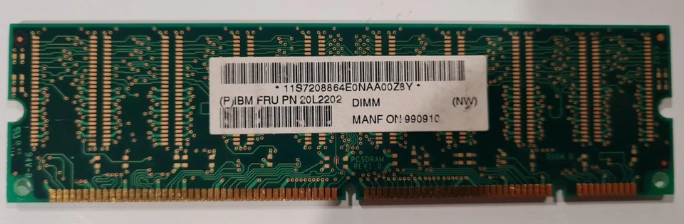 1 x MT8LSDT864AG-10CZ4 Micron 64MB SDRAM Non ECC PC-100 100Mhz Memory - Image 2 of 2