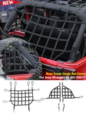 Car Rear Cargo Net Restraint Protective Trunk Mesh for Jeep Wrangler 07+ JK JKU