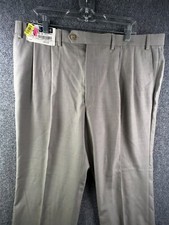 NWT Ralph Ralph Lauren Men  s Dress Slacks Pants Khaki Pleated Business 40x30