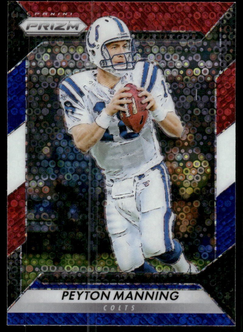 2016 Panini Prizm Peyton Manning #125 Red White Blue Disco