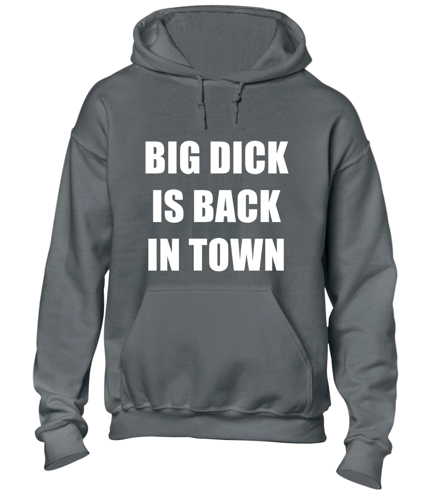 RHUDE FELPA CON CAPPUCCIO BIG DIC*K IS BACK IN TOWN DIVERTENTE SCHERZO RUDE DESIGN TOP NUOVA