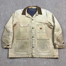Vintage 70s Big Ben Wrangler Canvas Chore Jacket Coat Sz 46 Workwear Distressed